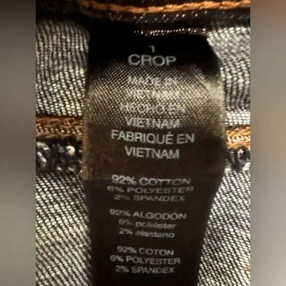 Chico’s So Slimming Girlfriend Crop Jeans Size 1 - Picture 4 of 4